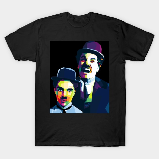 Charlie Chaplin T-Shirt by WPAP46